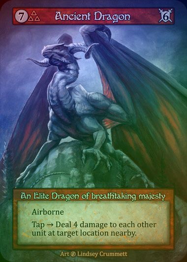 【FOIL】[Fire] Ancient Dragon [beta-Elite]